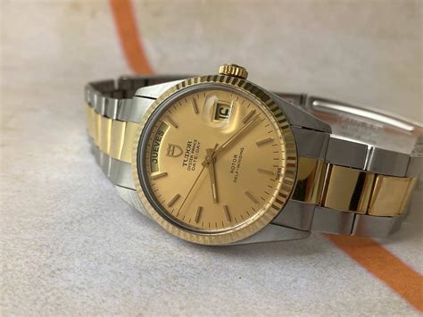 tudor prince oysterdate gold black|tudor prince oysterdate price.